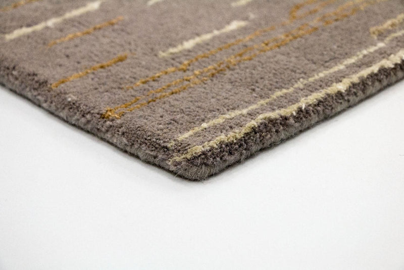 Tapis design - 242 x 151 cm - marron