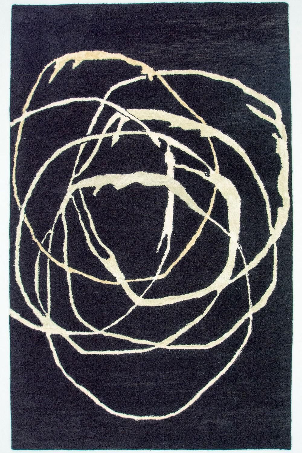 Tapis design - 245 x 153 cm - bleu