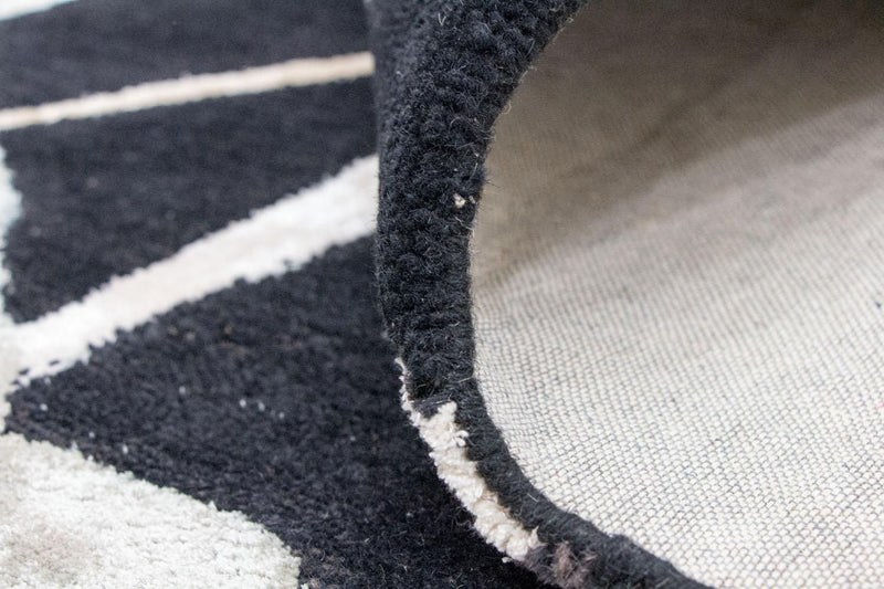 Tapis design - 245 x 153 cm - bleu