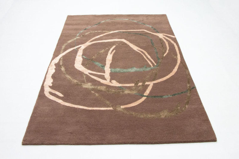Tapis design - 244 x 152 cm - marron