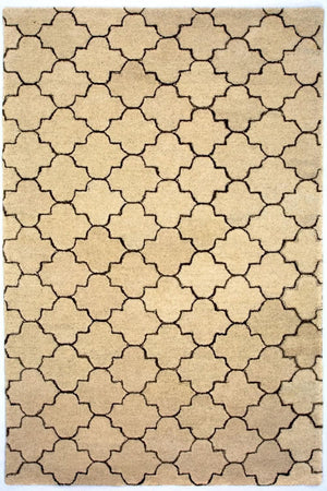Tapis en laine - 245 x 156 cm - beige