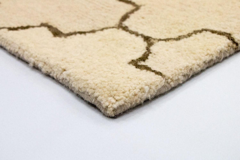 Tapis en laine - 245 x 156 cm - beige