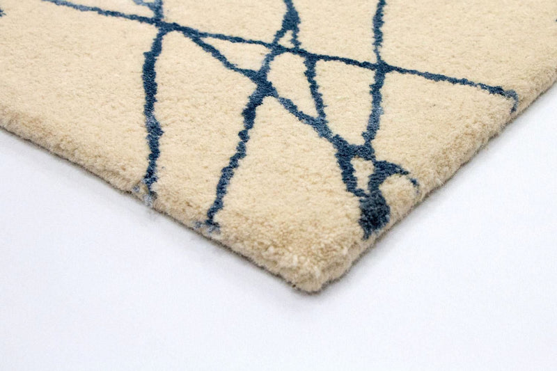 Tapis design - 197 x 138 cm - beige