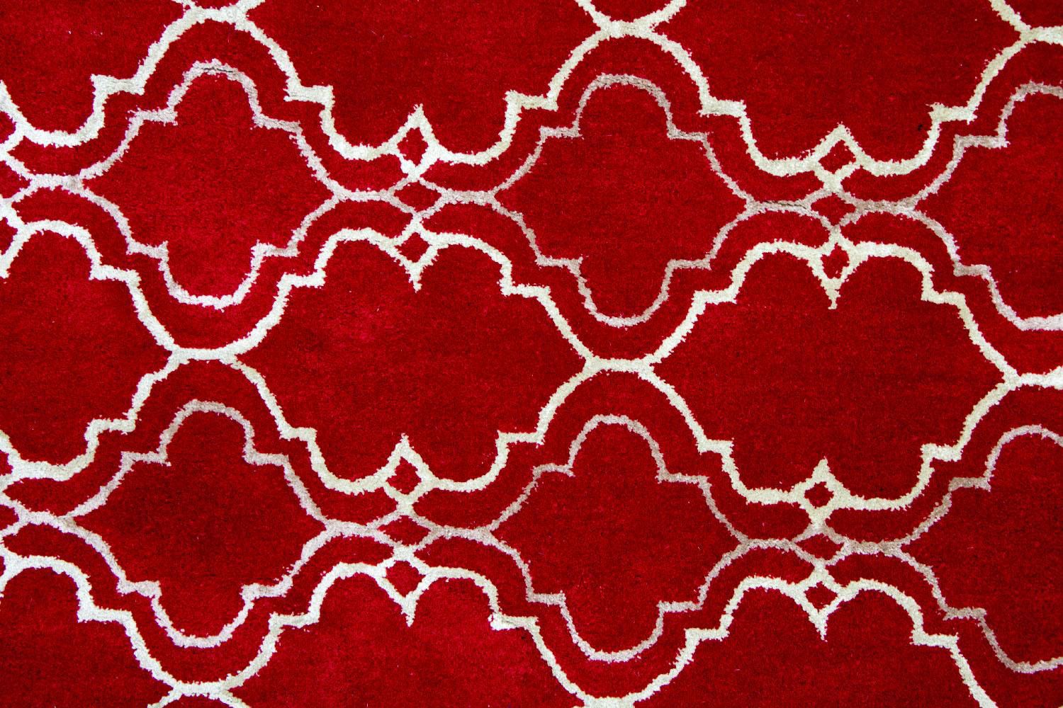 Tapis en laine - 240 x 152 cm - rouge
