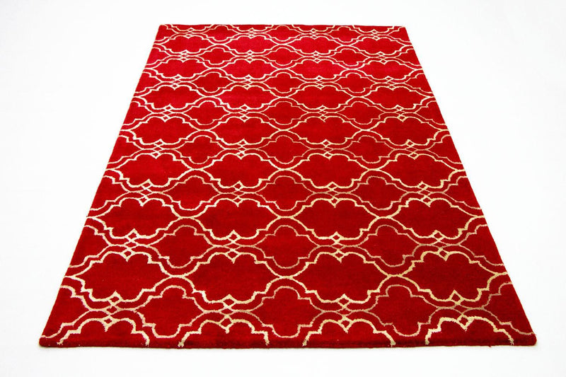 Tapis en laine - 240 x 152 cm - rouge