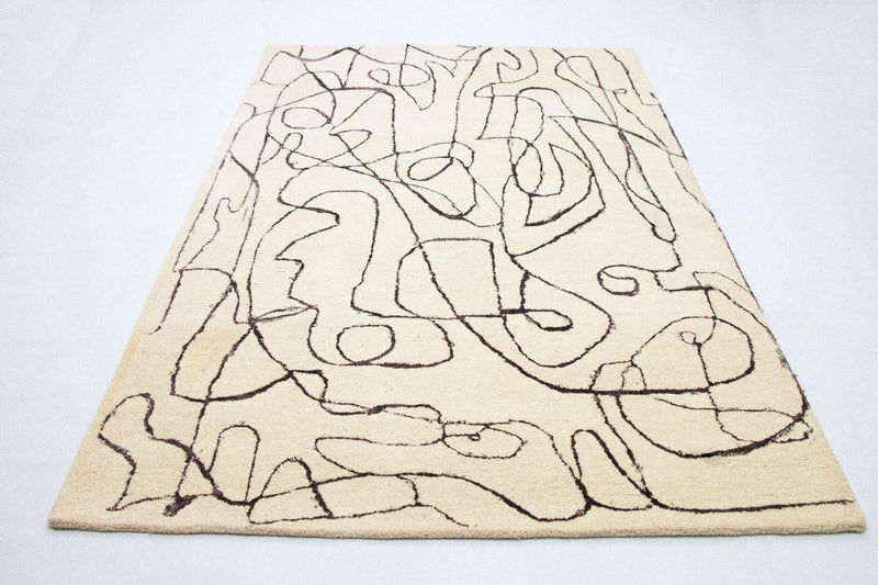 Tapis design - 243 x 153 cm - beige