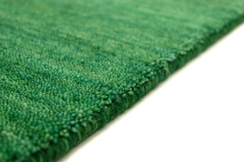 Tapis de couloir Tapis Gabbeh - Indus - 400 x 80 cm - vert foncé