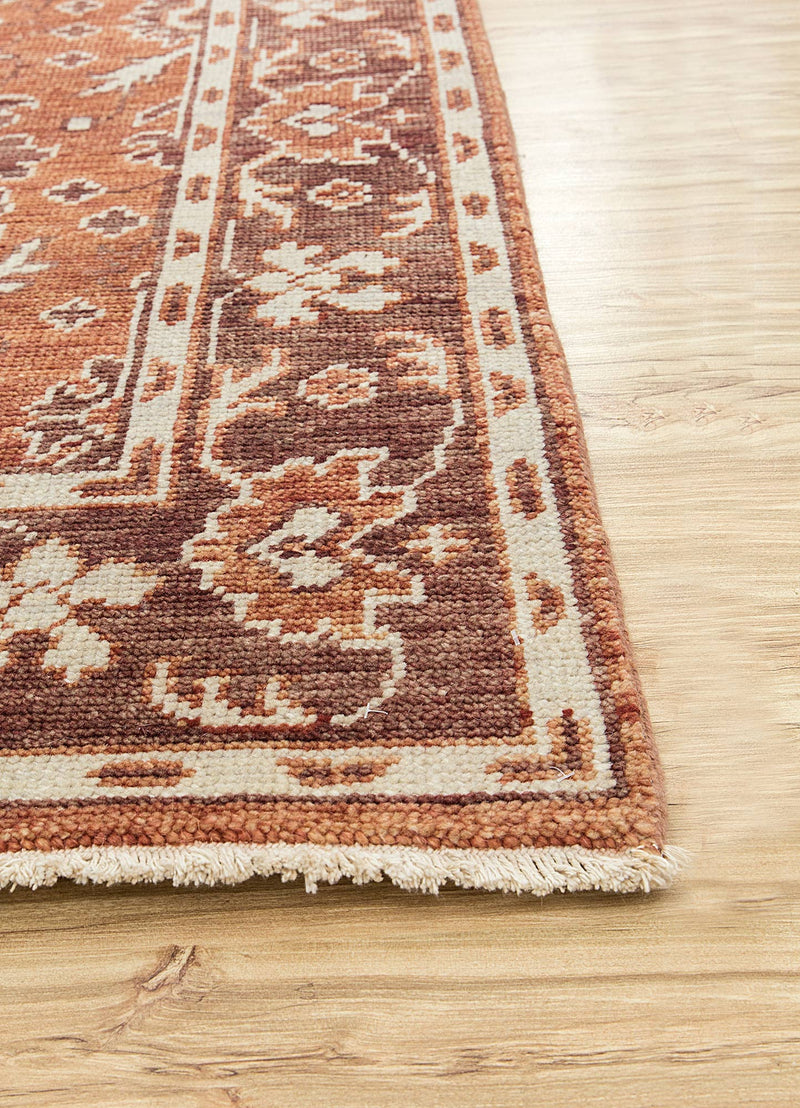 Tapis en laine - 360 x 270 cm - orange