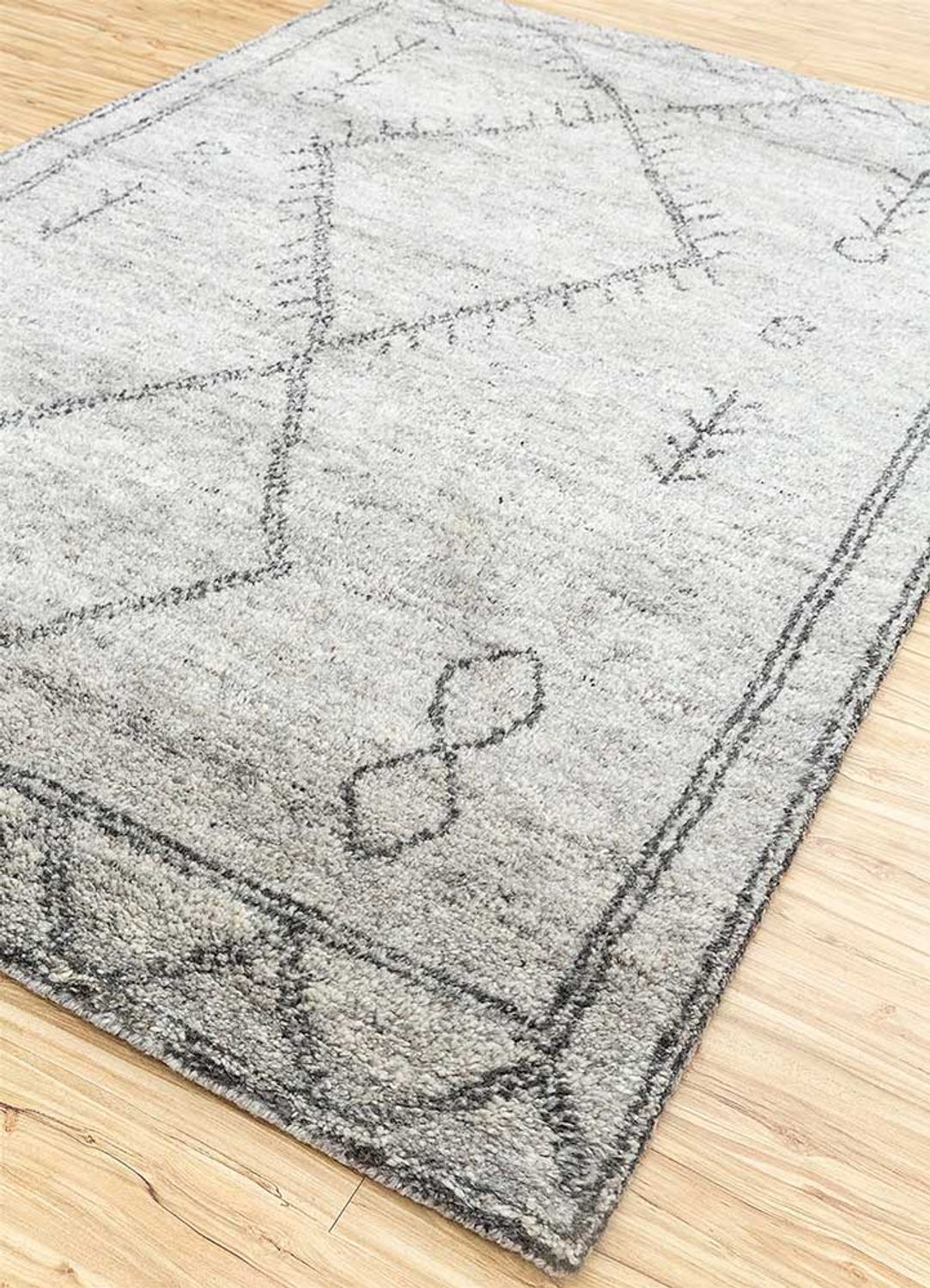 Tapis en laine - 240 x 150 cm - beige