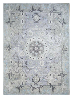 Tapis en laine - 360 x 270 cm - argent