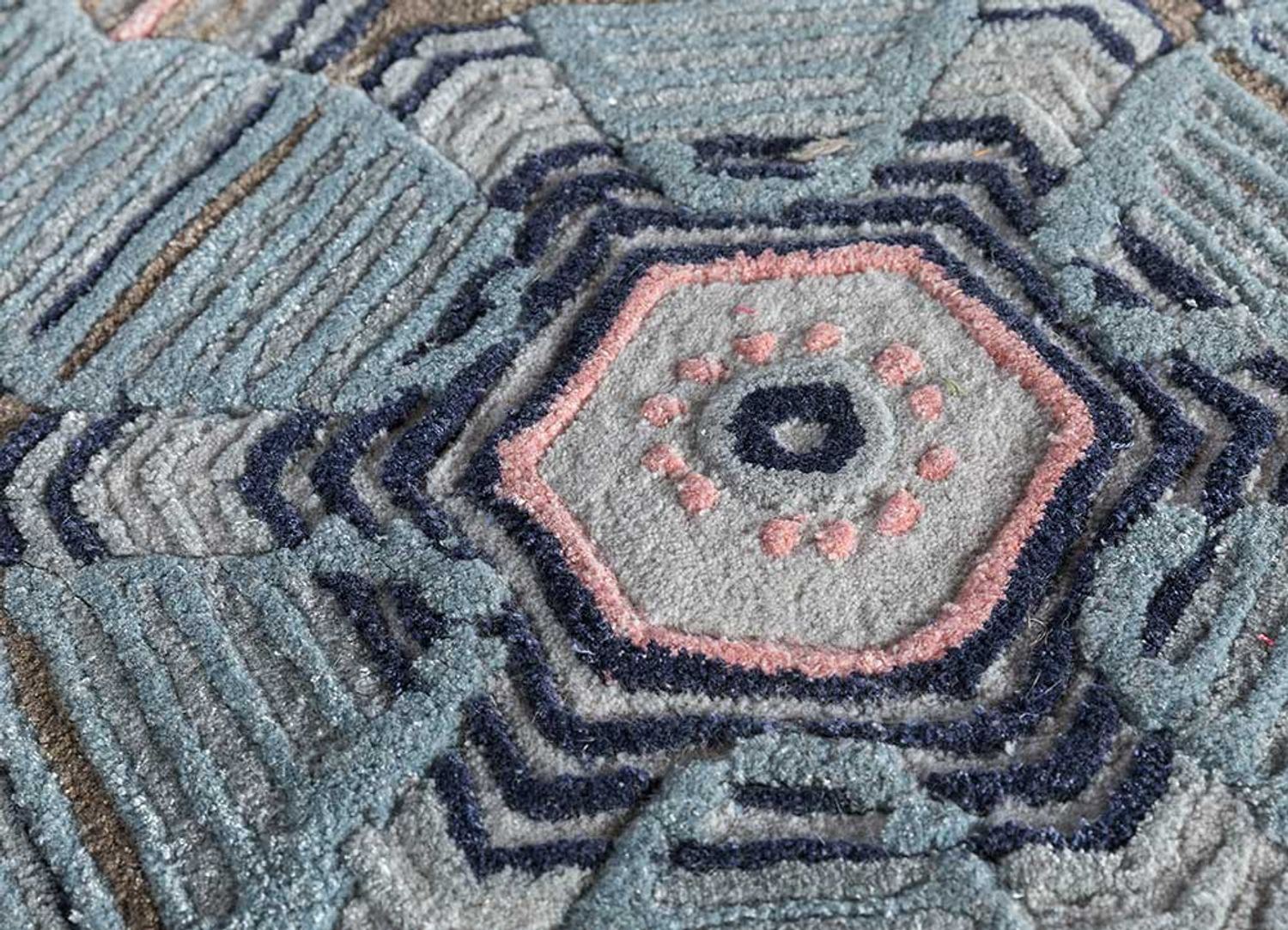 Tapis en laine originale  - 240 x 170 cm - multicolore