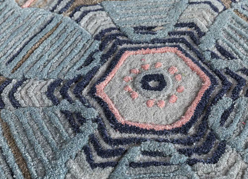 Tapis en laine originale  - 240 x 170 cm - multicolore