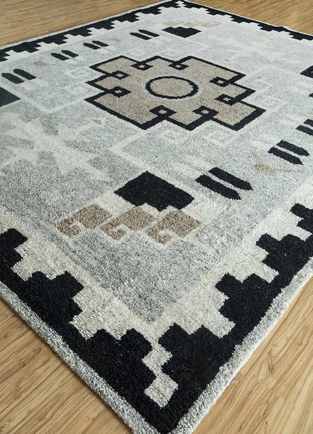 Tapis en laine - 300 x 240 cm - gris