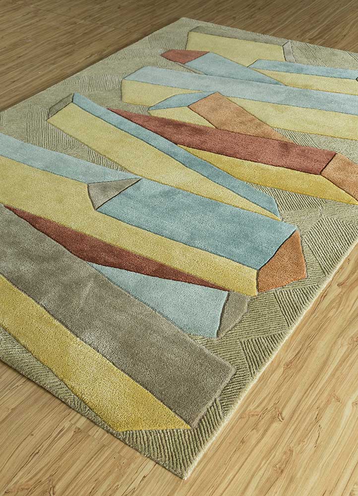 Tapis en laine - 240 x 170 cm - or