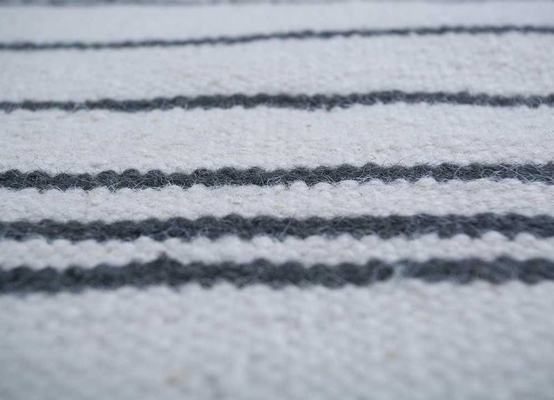 Tapis en laine - 240 x 150 cm - gris clair