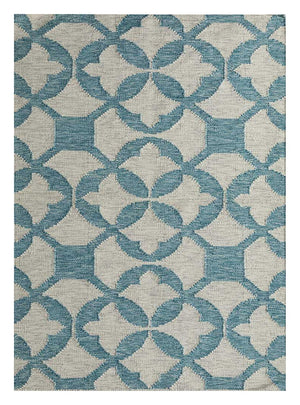Tapis en laine - 300 x 240 cm - turquoise