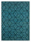 Tapis en laine - 240 x 150 cm - bleu de mer