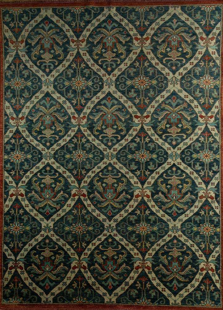 Tapis en laine - 300 x 200 cm - vert foncé