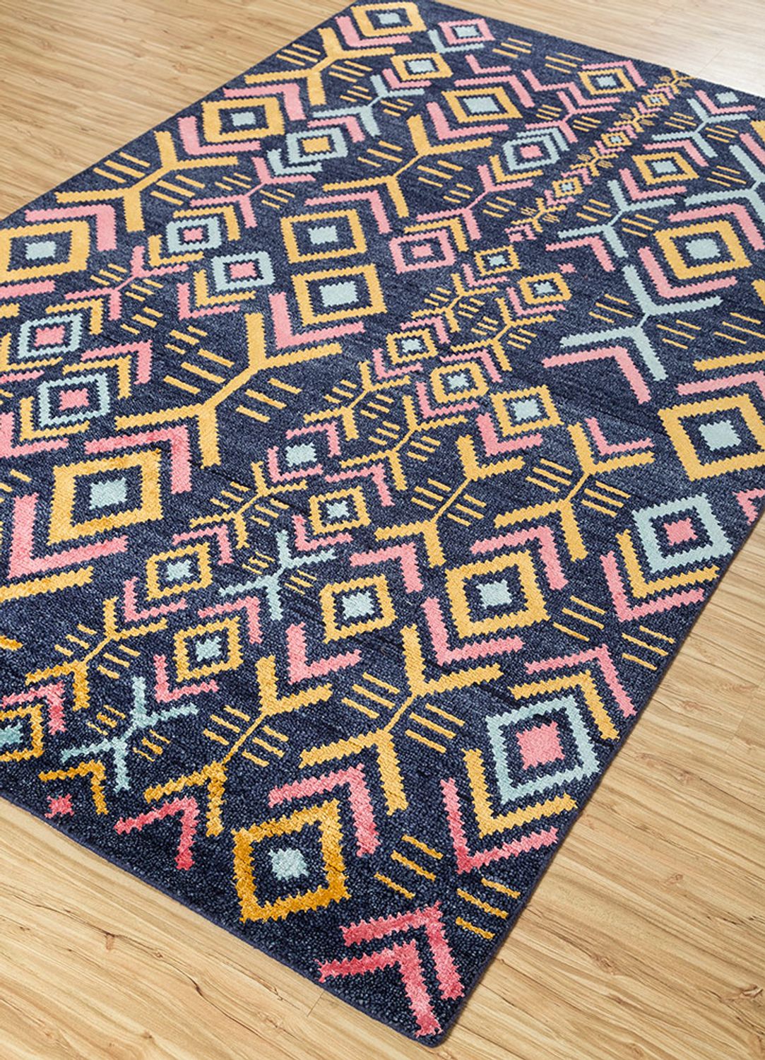Tapis en laine - 300 x 200 cm - bleu