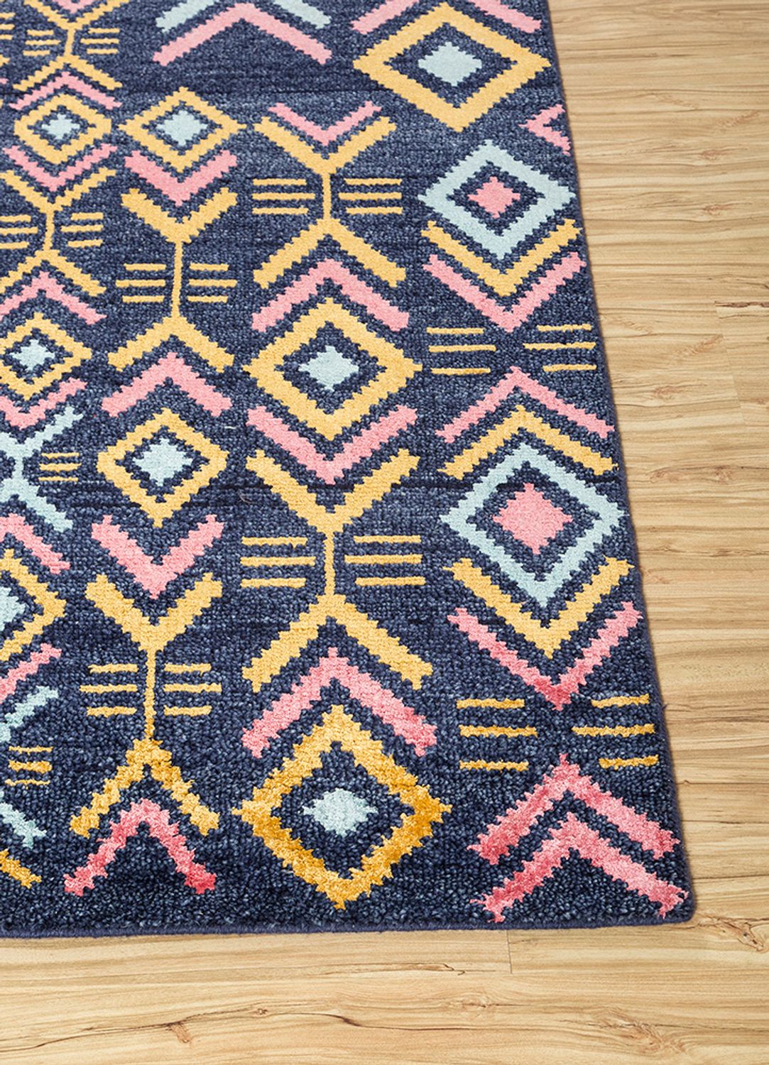 Tapis en laine - 300 x 200 cm - bleu