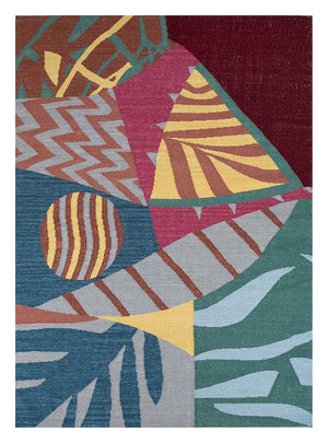 Tapis en laine - 270 x 180 cm - multicolore