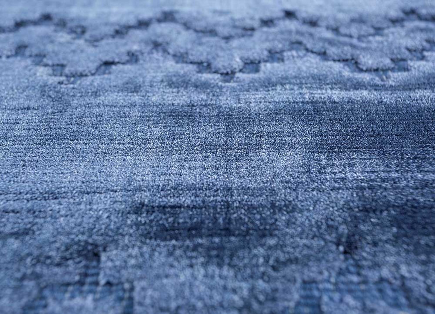 Tapis en viscose - 300 x 240 cm - bleu