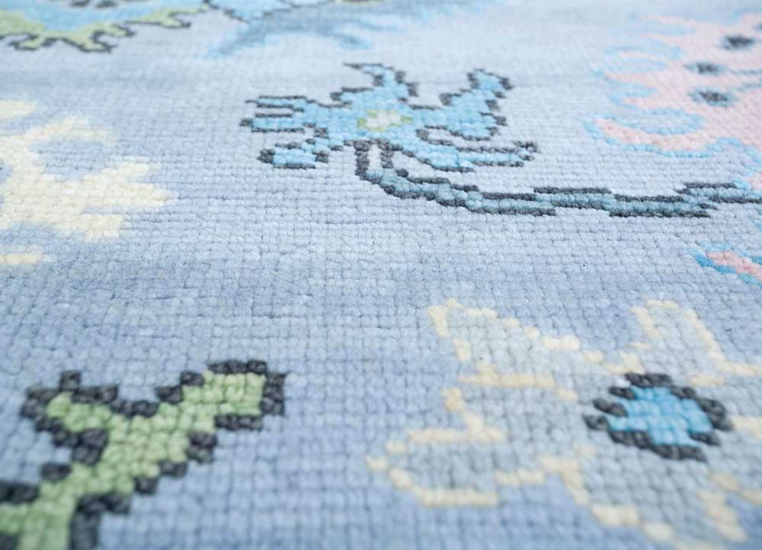 Tapis en laine - 300 x 240 cm - turquoise
