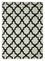 Tapis en laine - 240 x 150 cm - noir et blanc