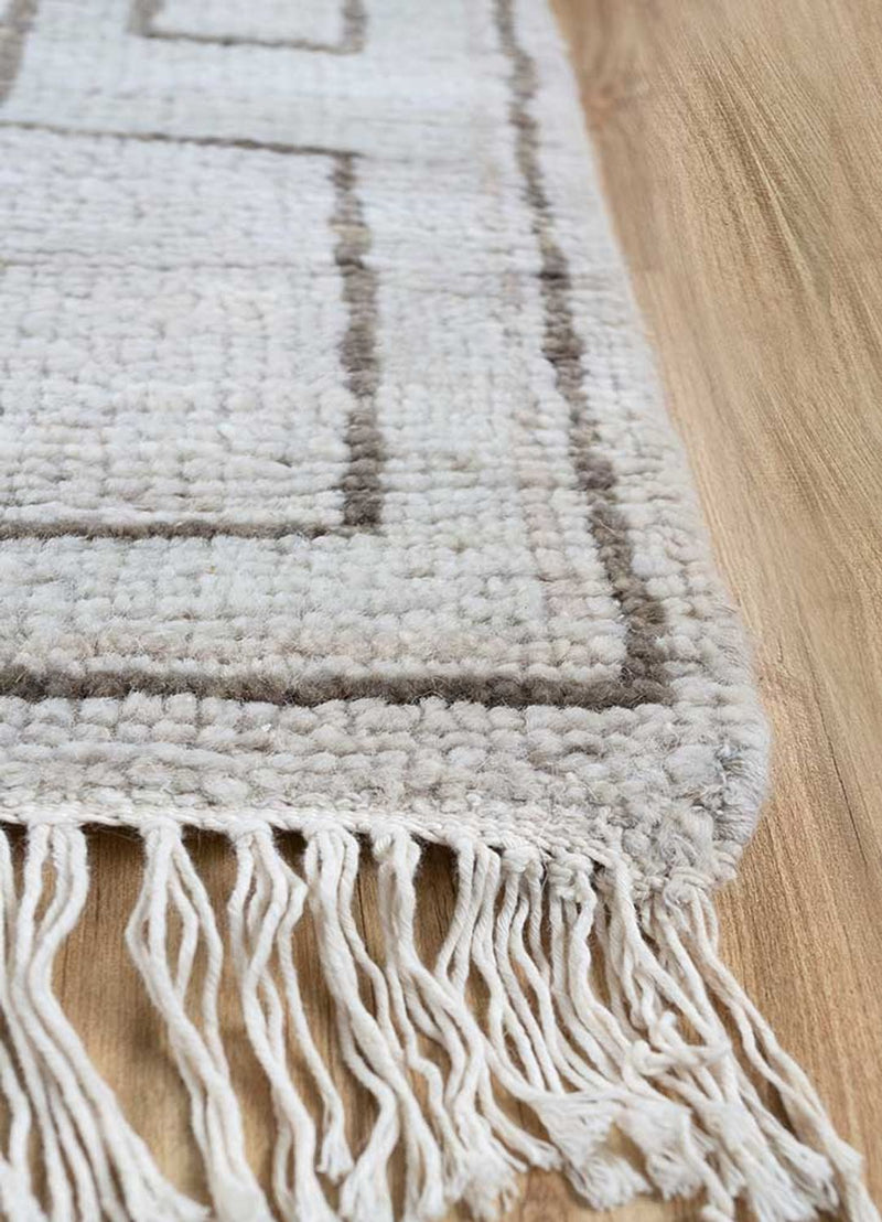 Tapis en laine - 300 x 240 cm - gris clair