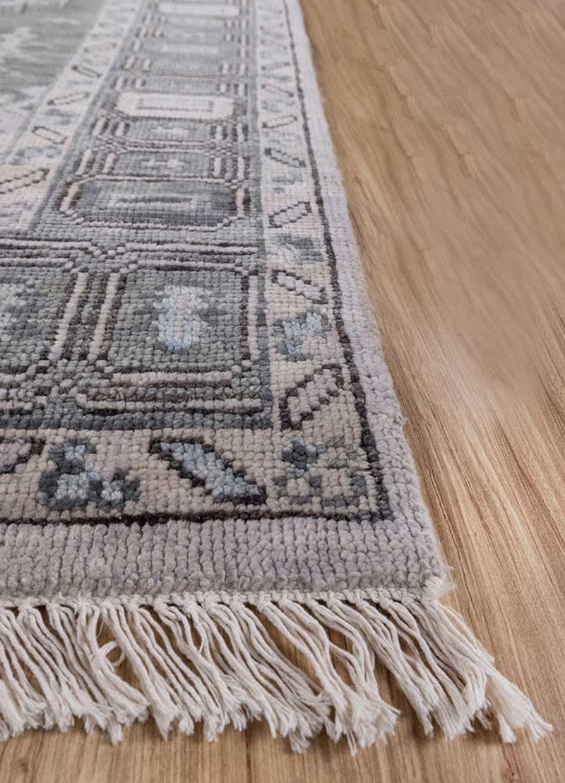 Tapis en laine - 300 x 240 cm - argent