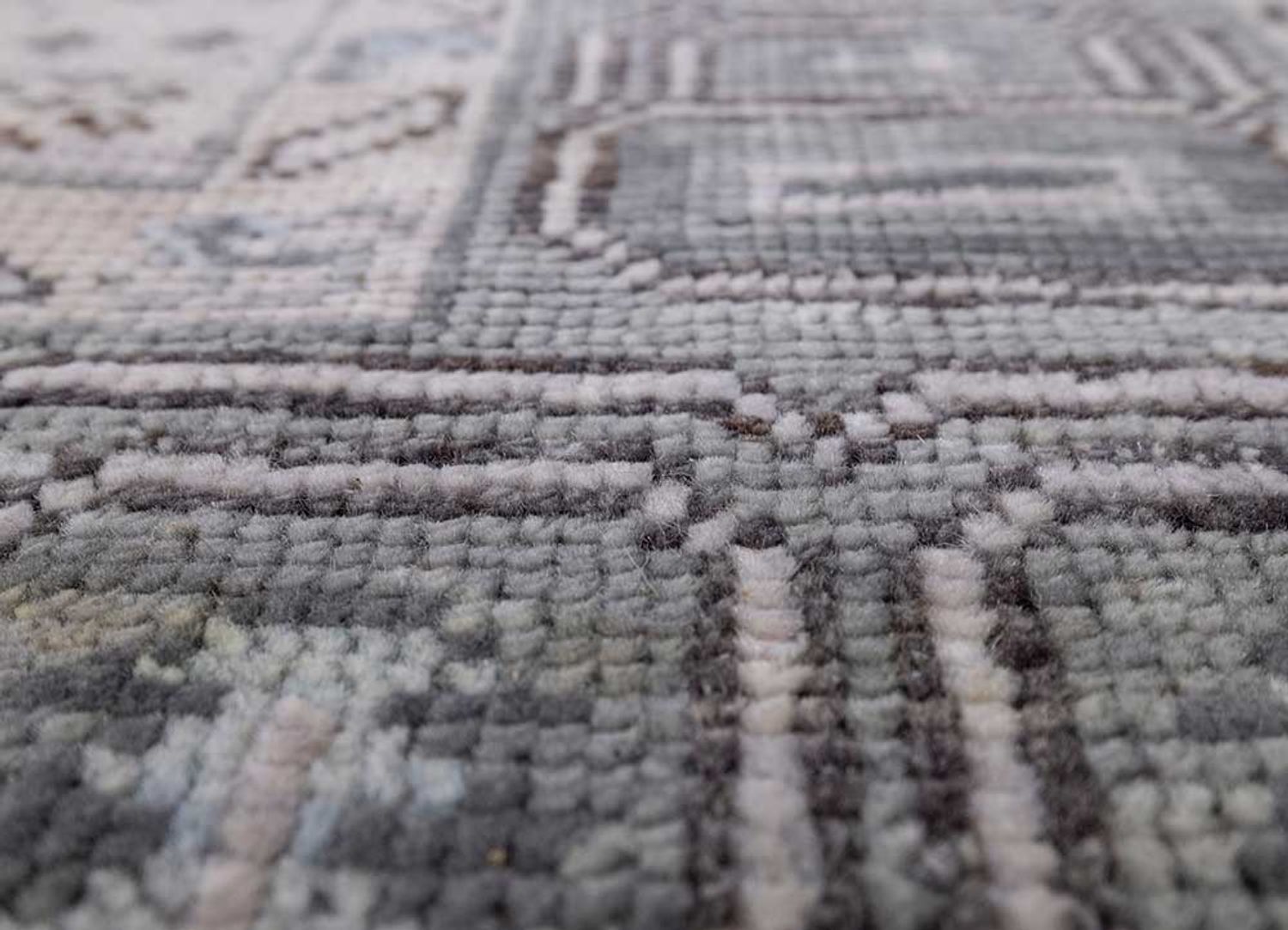 Tapis en laine - 300 x 240 cm - argent