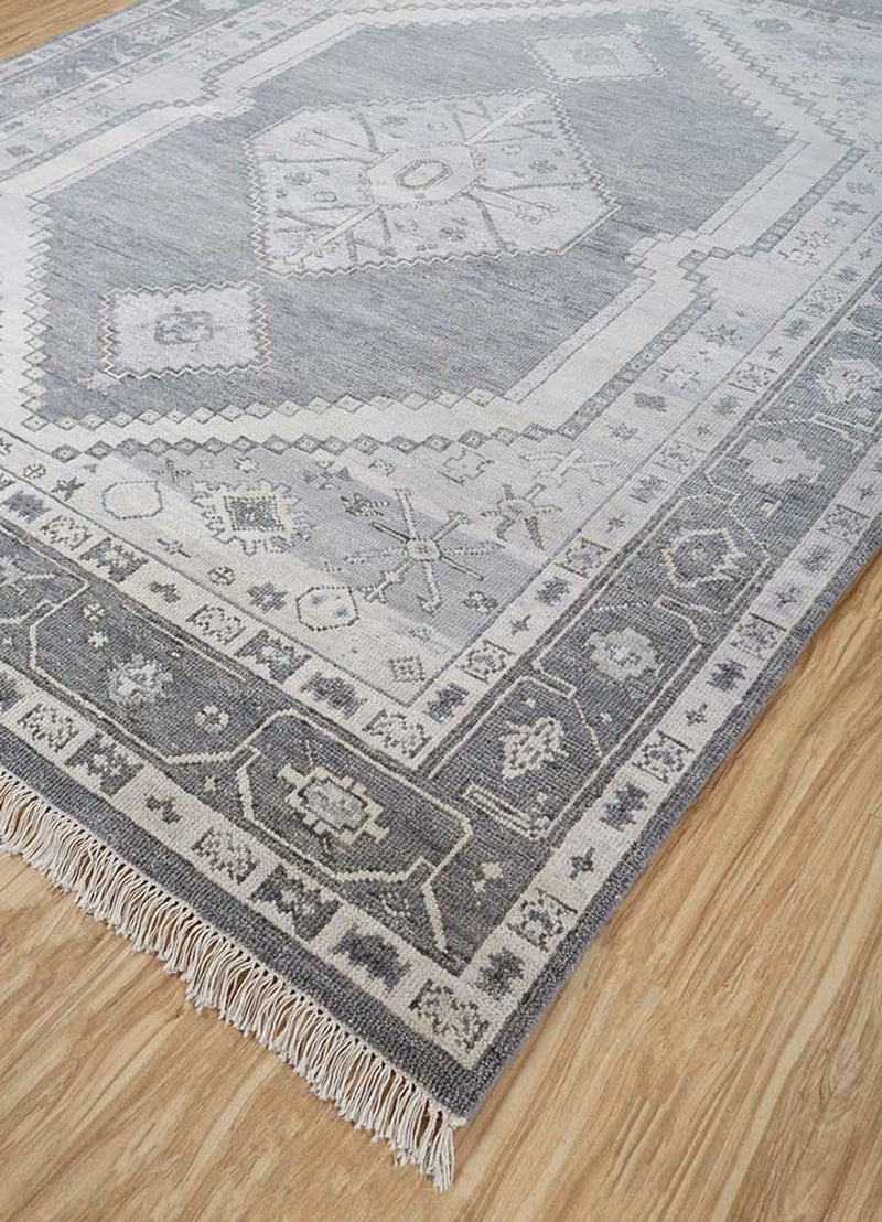 Tapis en laine - 300 x 240 cm - gris