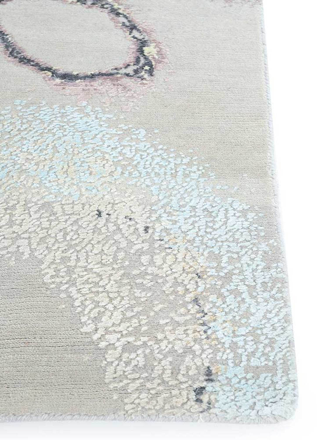 Designer Teppich - 450 x 360 cm - silber