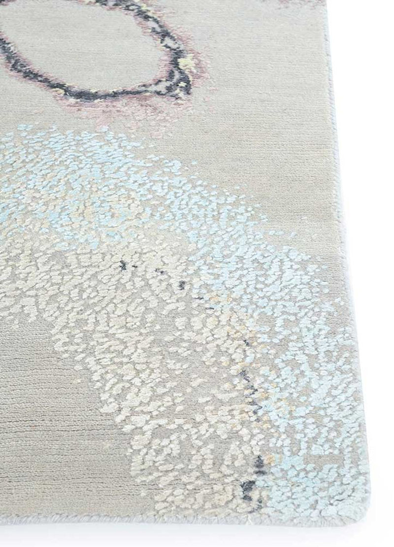 Designer Teppich - 450 x 360 cm - silber
