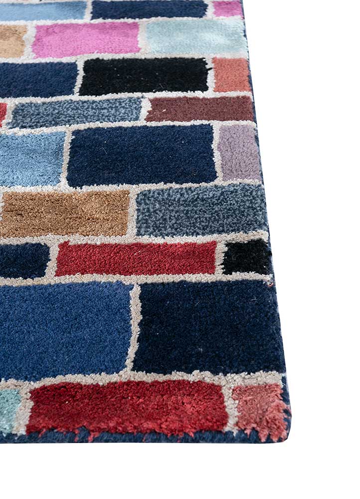 Tapis en laine - 165 x 105 cm - multicolore