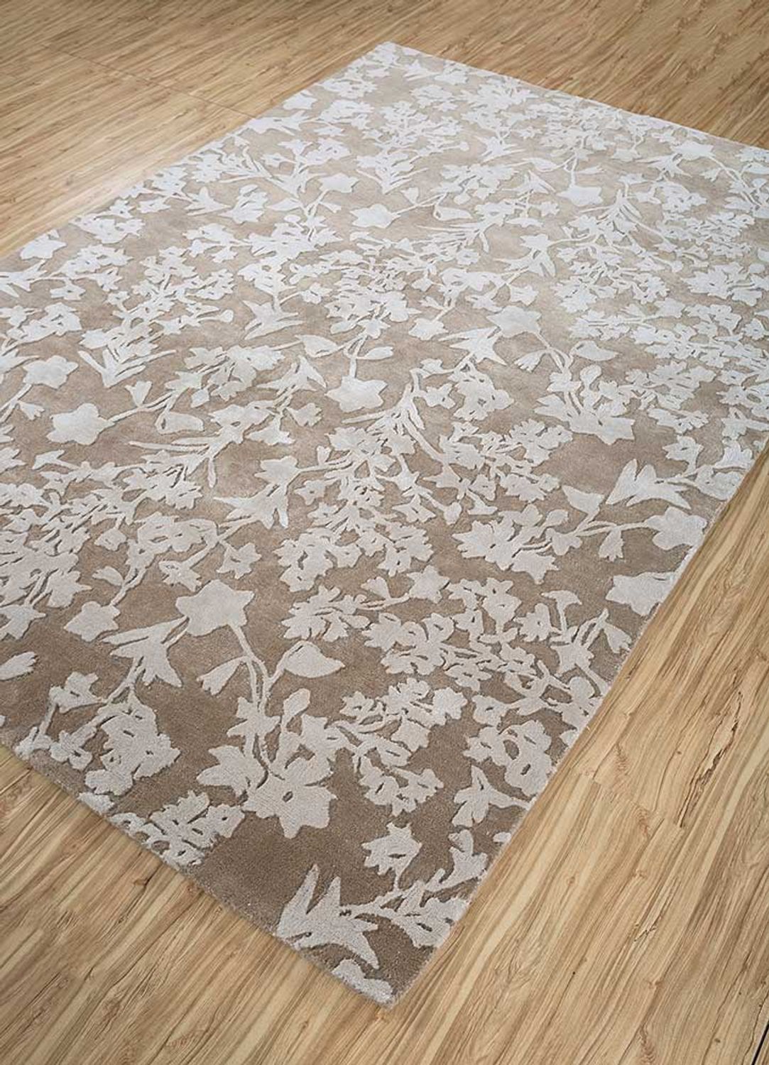 Tapis en laine - 270 x 180 cm - noir et blanc