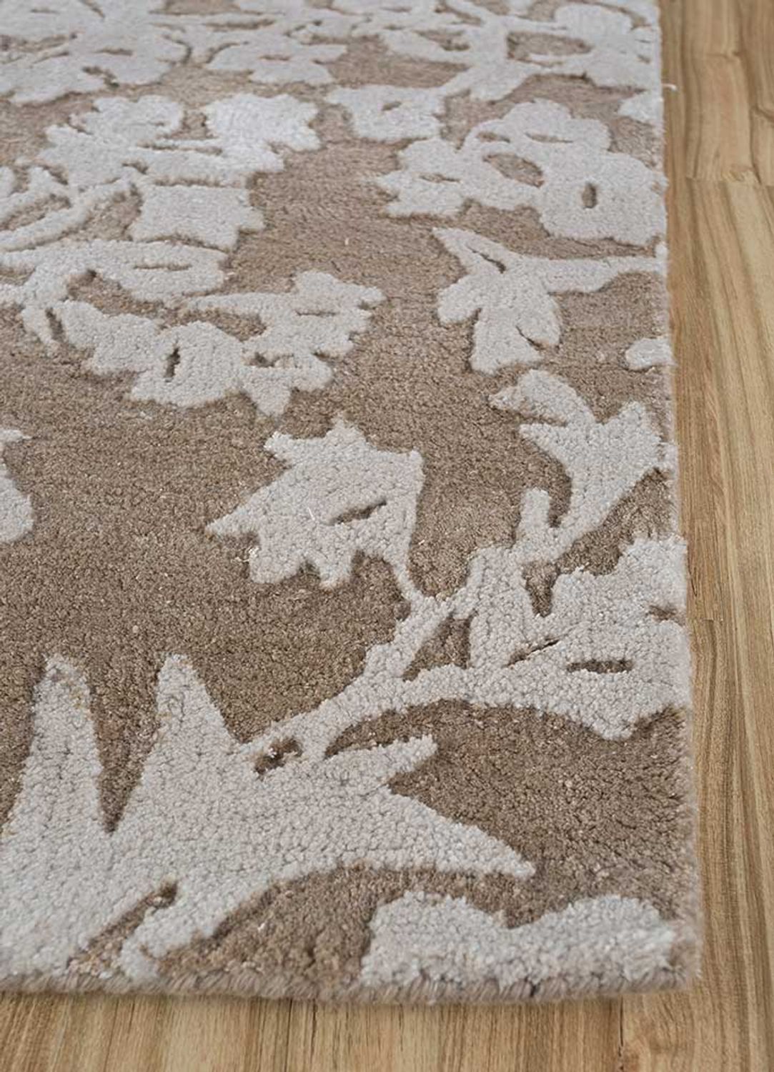 Tapis en laine - 270 x 180 cm - noir et blanc