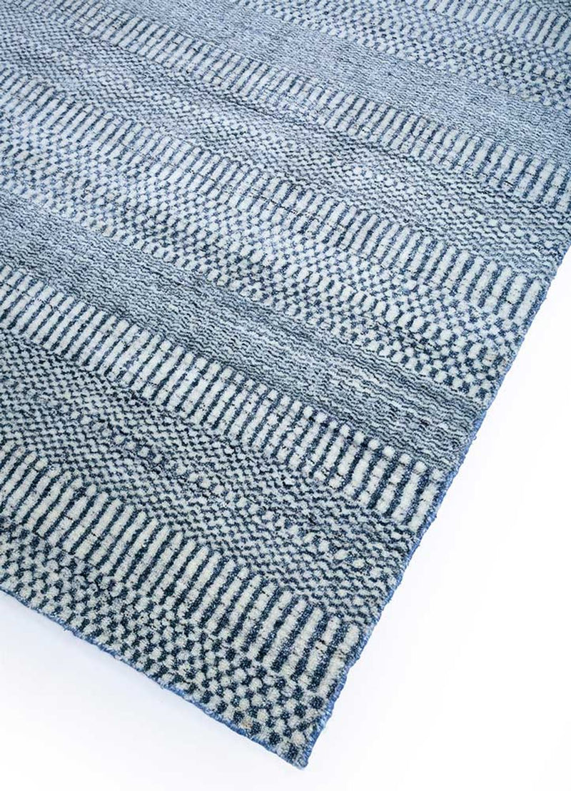 Wollteppich - 270 x 180 cm - blau