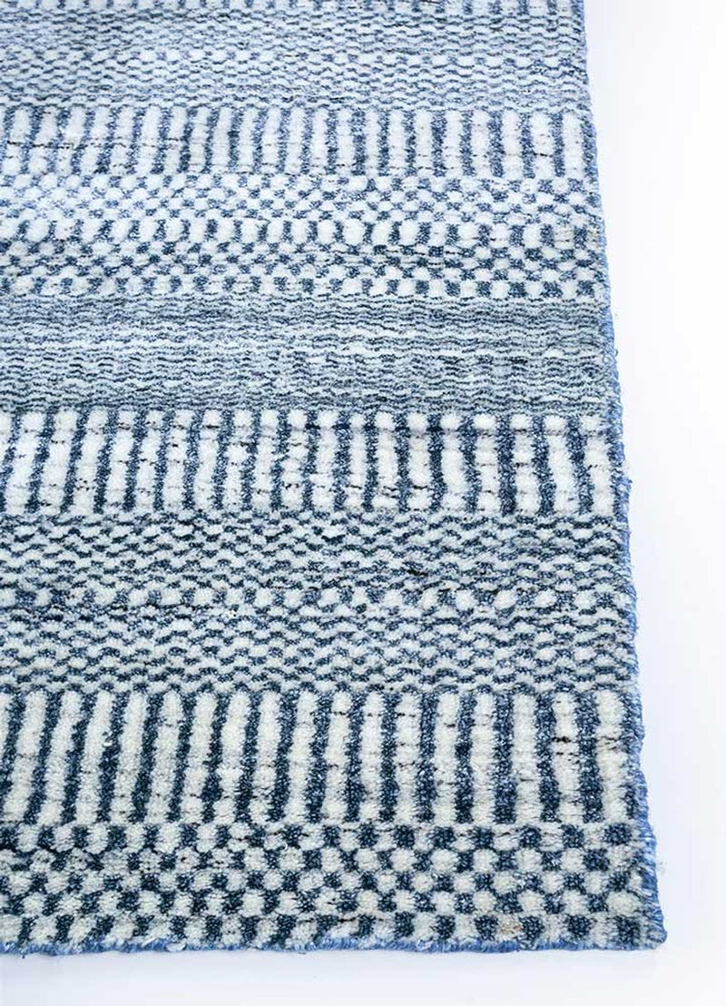 Wollteppich - 270 x 180 cm - blau