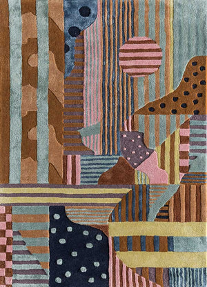 Tapis en laine - 270 x 180 cm - multicolore