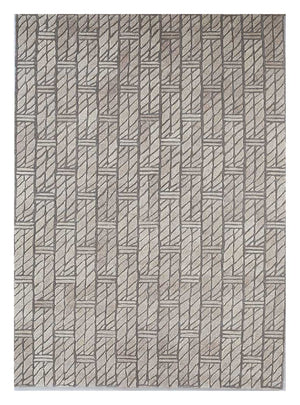 Tapis en laine - 240 x 150 cm - beige foncé