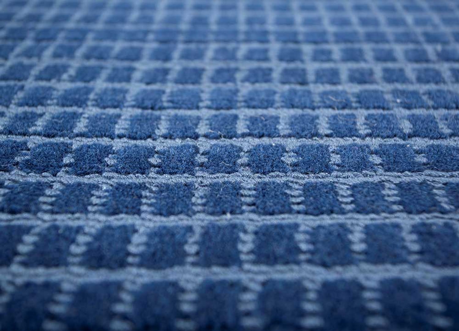 Tapis en laine - 240 x 150 cm - bleu foncé