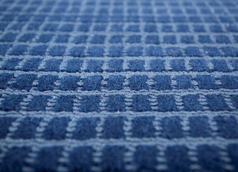 Tapis en laine - 240 x 150 cm - bleu foncé