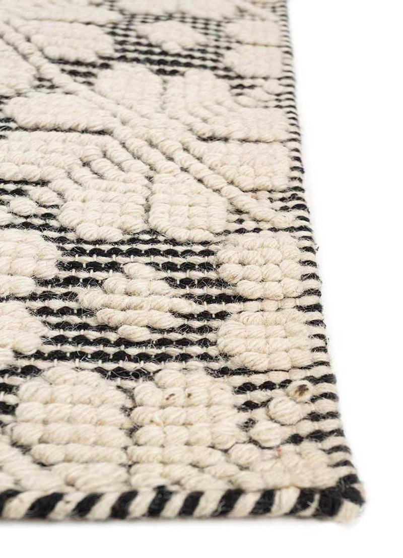 Tapis en laine - 240 x 150 cm - crème