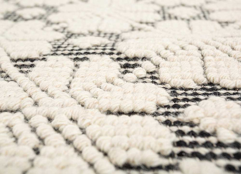Tapis en laine - 240 x 150 cm - crème