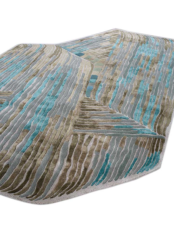 Tapis design originale  - 270 x 180 cm - bleu