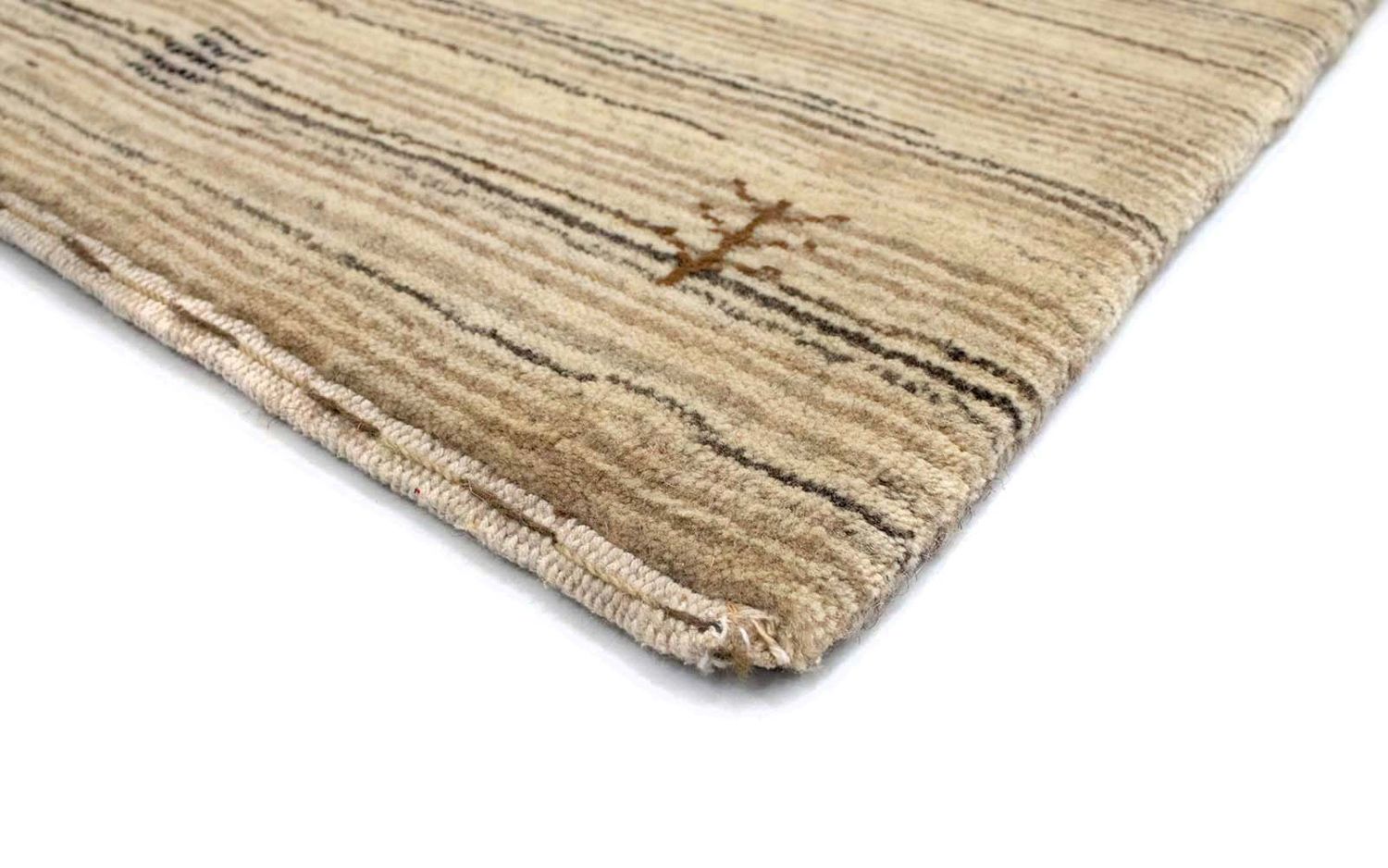 Tapis en laine - 124 x 63 cm - naturel