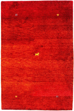 Tapis Gabbeh - Indus - 176 x 118 cm - rouge