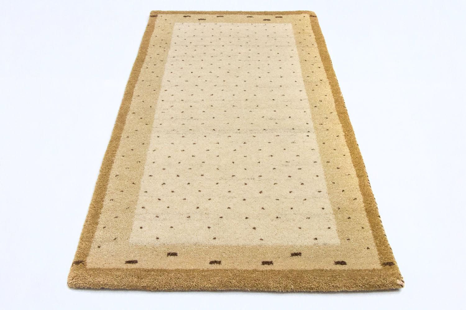 Tapis Gabbeh - Indus - 136 x 72 cm - beige