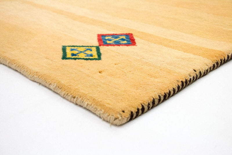 Tapis Gabbeh - Indus - 193 x 121 cm - or